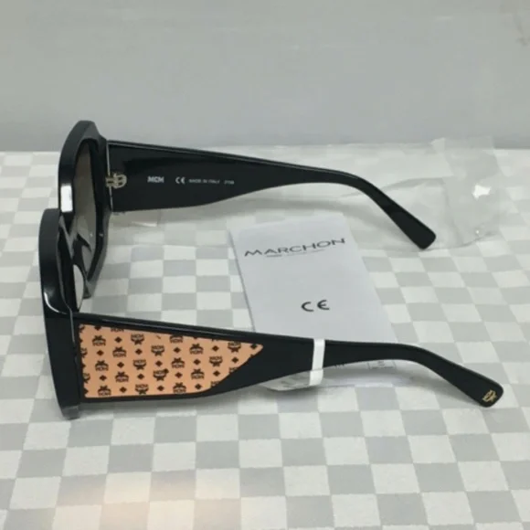 MCM709S GEOMETRIC SUNGLASSES Black 60MM NWT $330 display picture 1